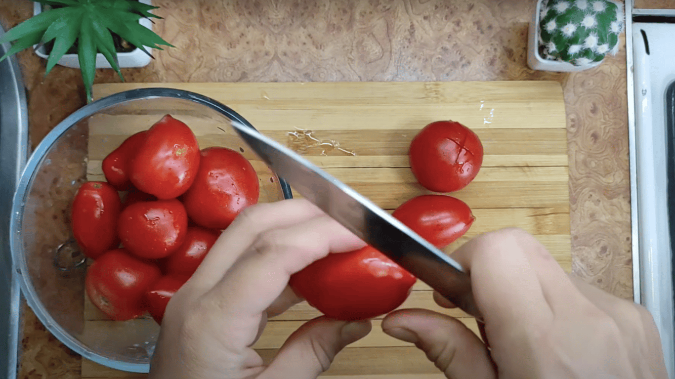 квашені помідори без шкірки за добу