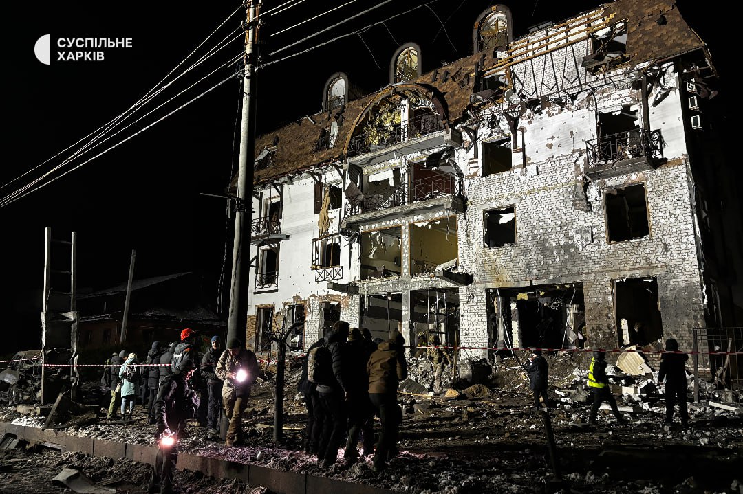 Последствия удара по Харькову 10 января