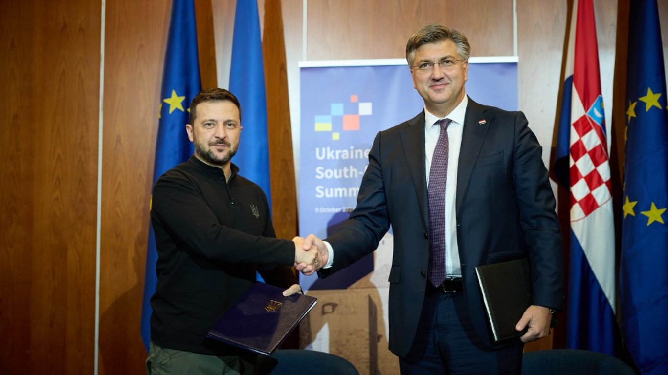 President Zelenskyy met with Prime Minister of Croatia Andrej Plenković, they signed an agreement on support and cooperation