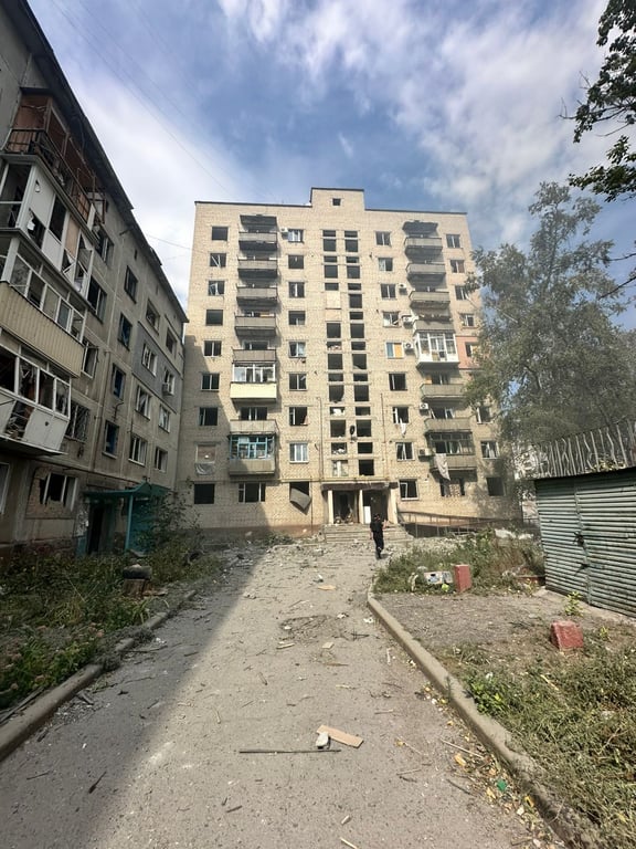 Російський обстріл Костянтинівки 9 вересня