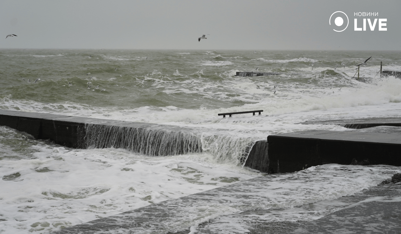 У владі хвиль і вітру — шторм в Одесі очима фотографа Новини.LIVE - фото 5