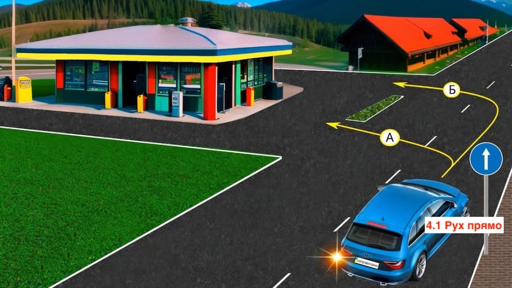 Тест з ПДР: яка траєкторія повороту ліворуч дозволена?