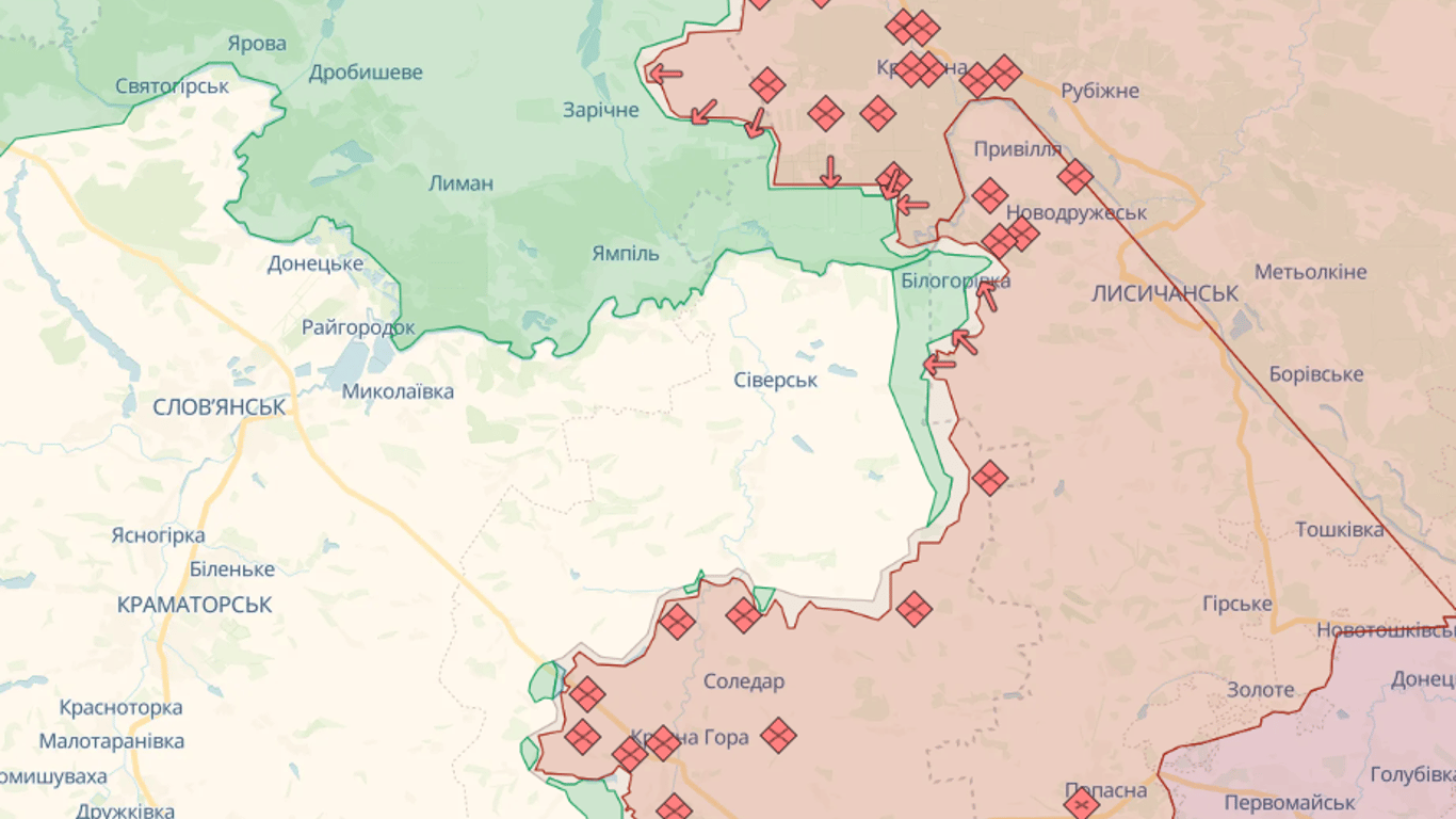 Онлайн-карти бойових дій в Україні на 1 серпня: DeepState, Liveuamap, ISW