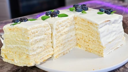 Торт "Молочна дівчинка" за 20 хвилин — рецепт без вершків - 285x160