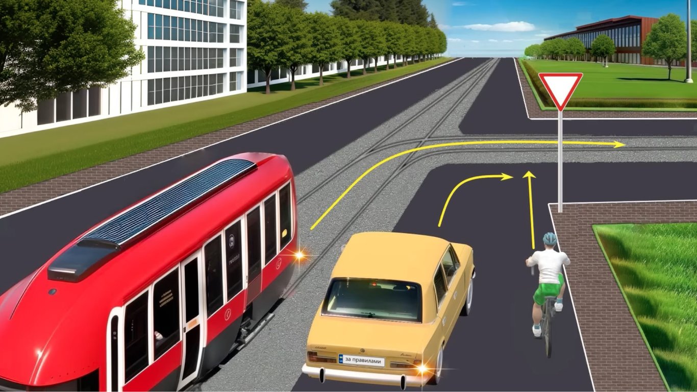 Заплутаний тест з ПДР — в якому порядку ТЗ проїдуть перехрестя