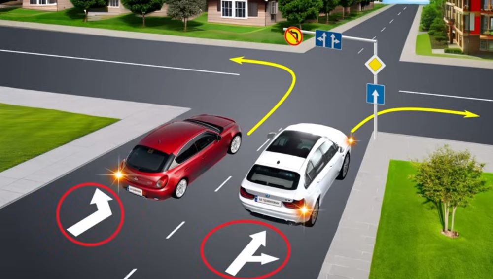 Кто нарушает ПДД — кому разрешен поворот в запутанной ситуации - фото 1