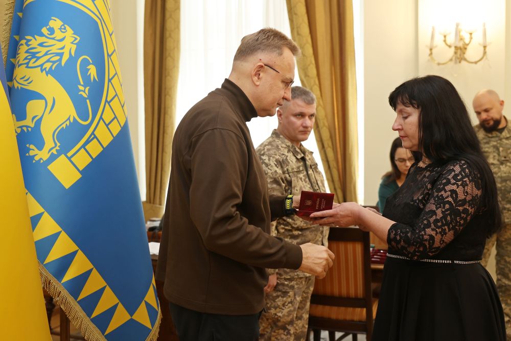 Награждение семей погибших воинов