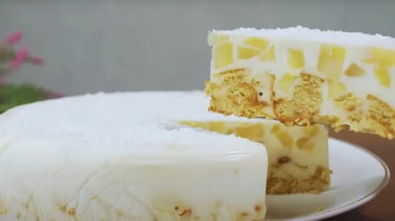 Торт с яблоками без выпечки  — понадобится 600 г сметаны - 285x160