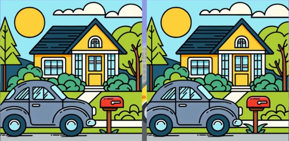 Швидка головоломка для дітей та дорослих — знайдіть три відмінності за 10 секунд - фото 1