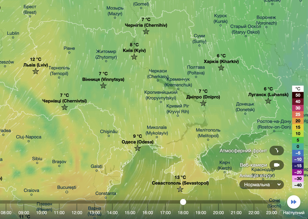 Температурная карта