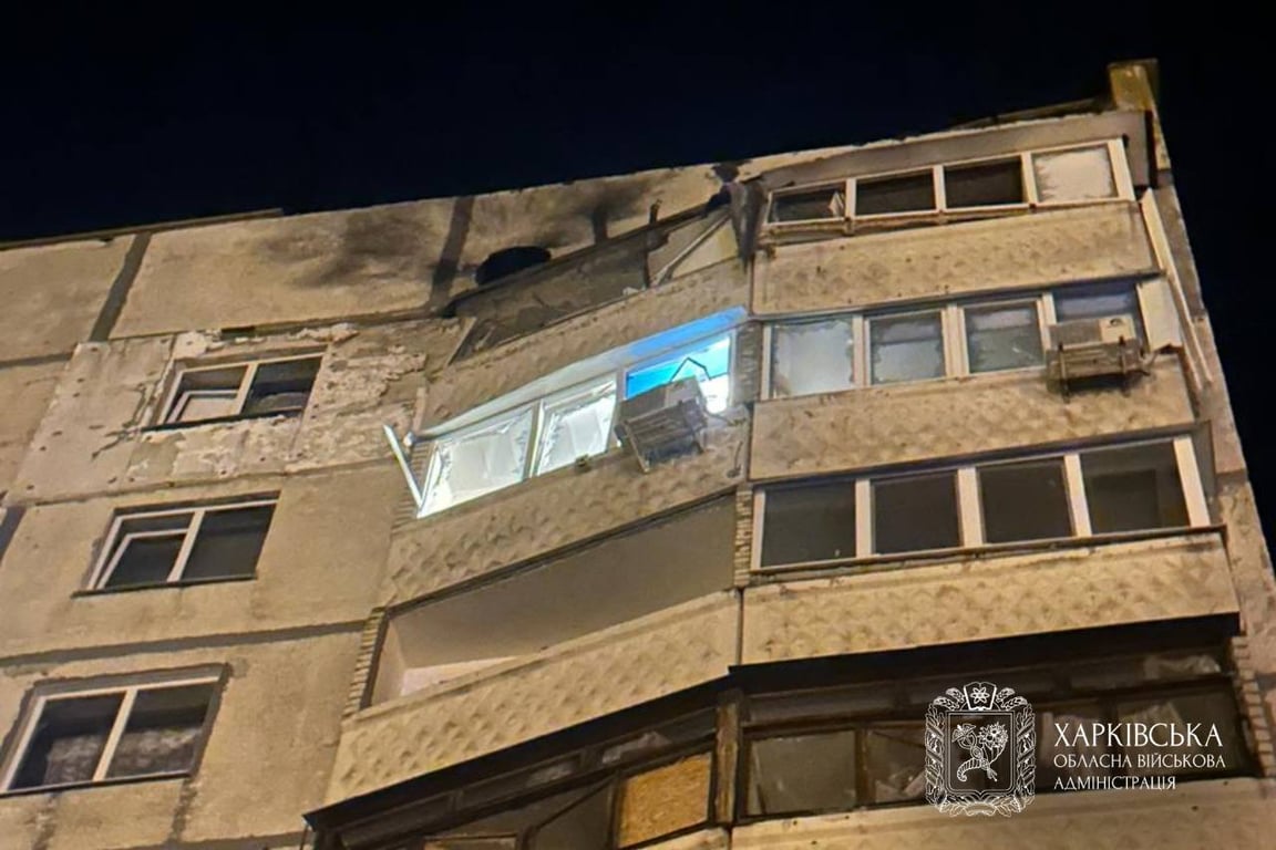 Пошкоджений будинок у Харкові