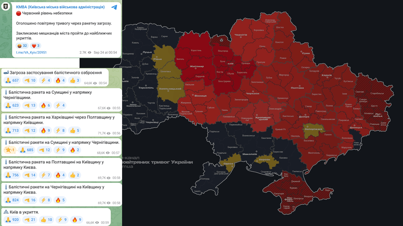 В Киеве прогремели мощные взрывы: город под ударом ракет - фото 1