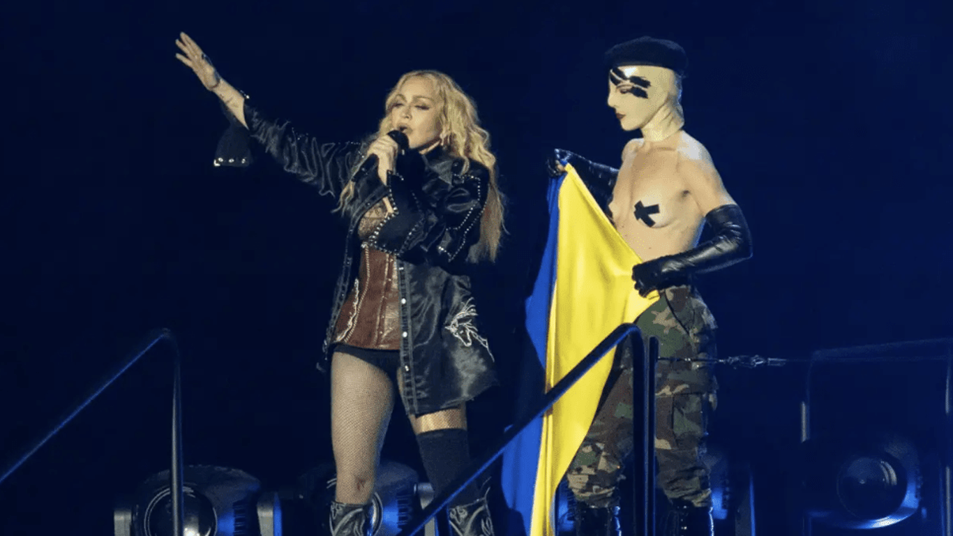 У Дежрдумі РФ відреагували на виступ Мадонни з прапором України