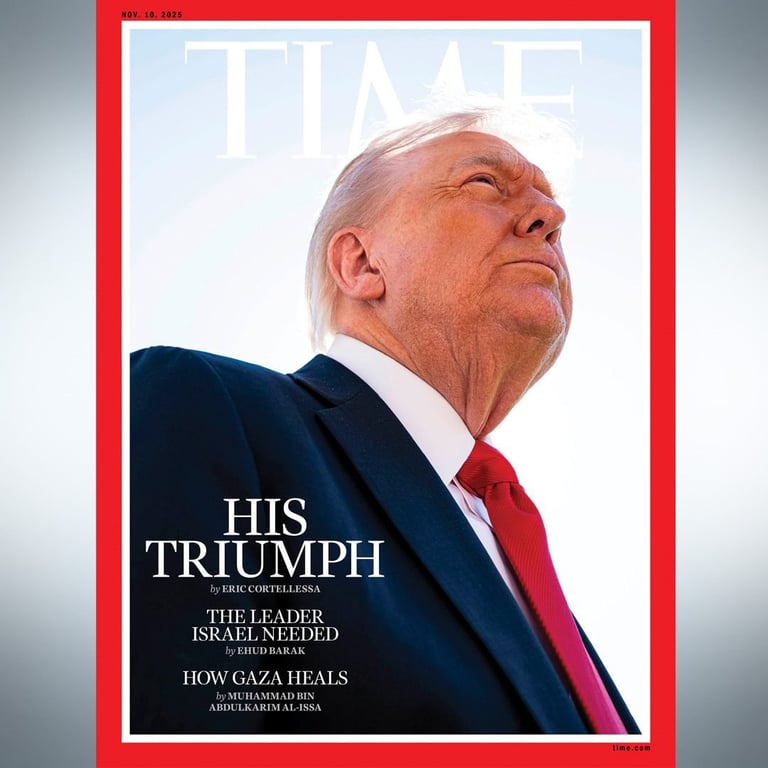 Trump's photo on the cover of Time