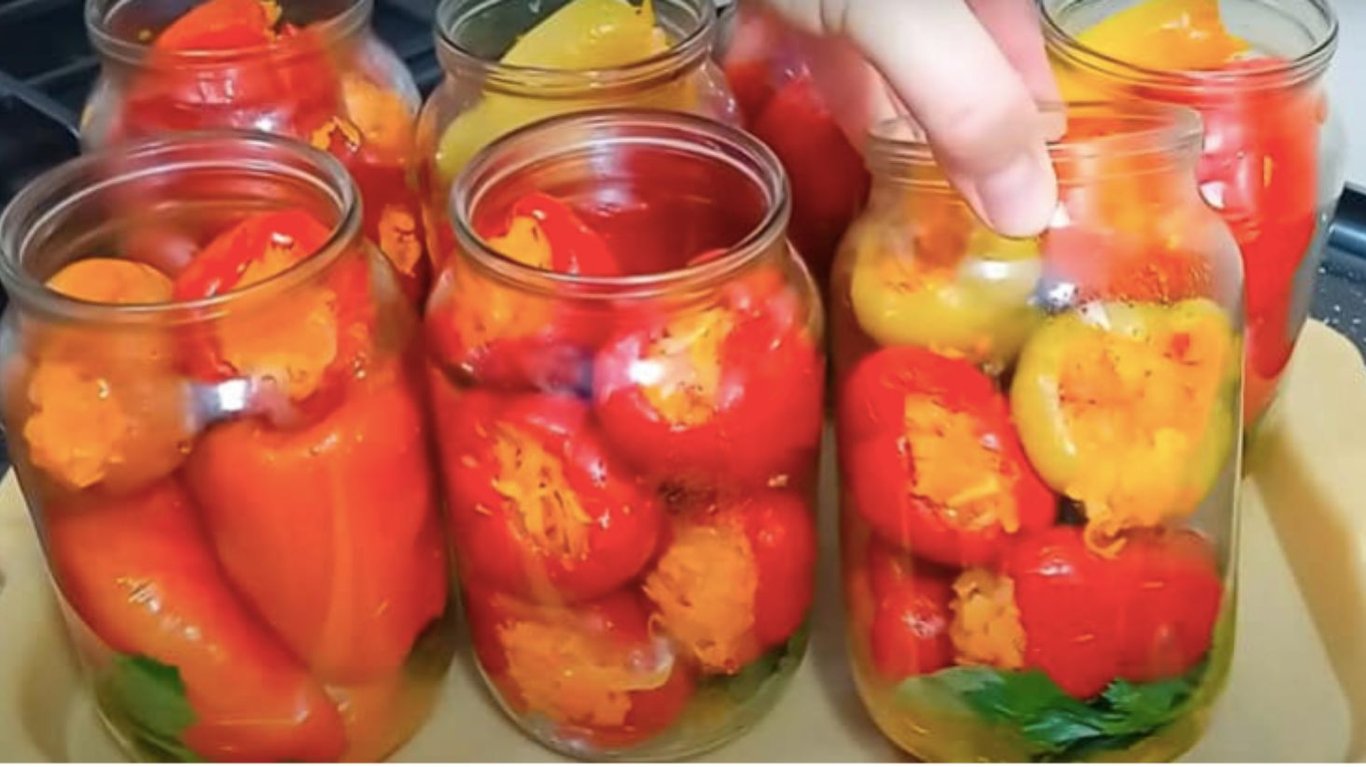 простий рецепт фаршированих перців на зиму 