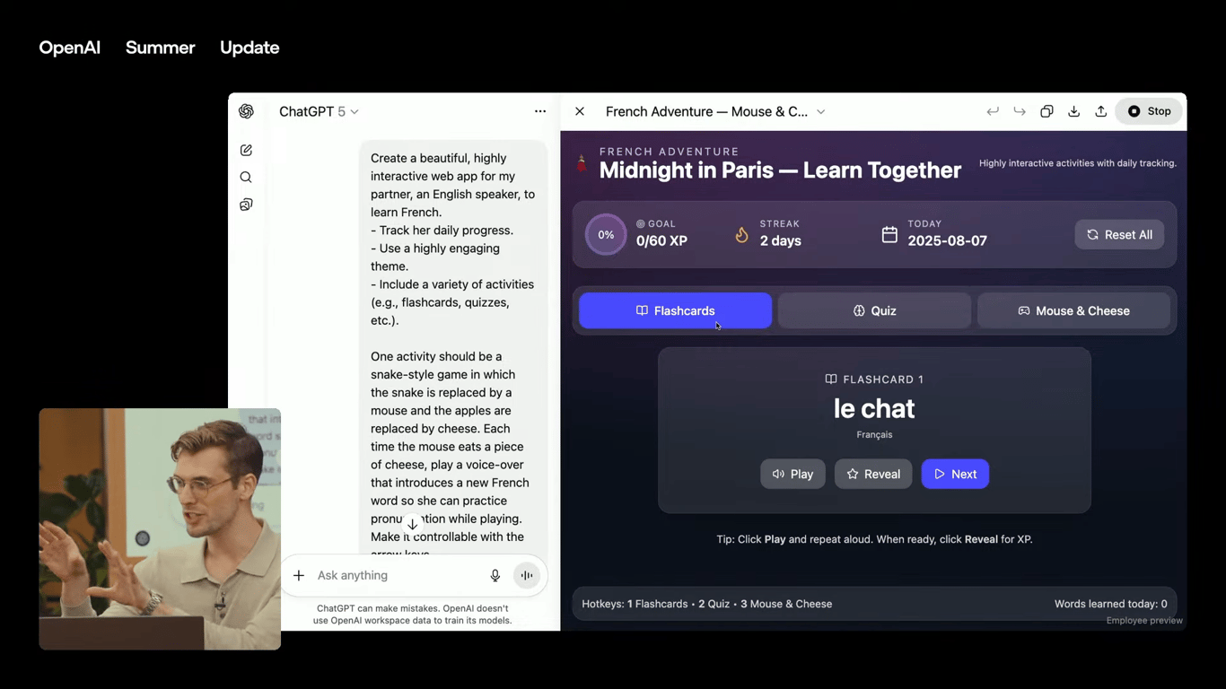 French language training site