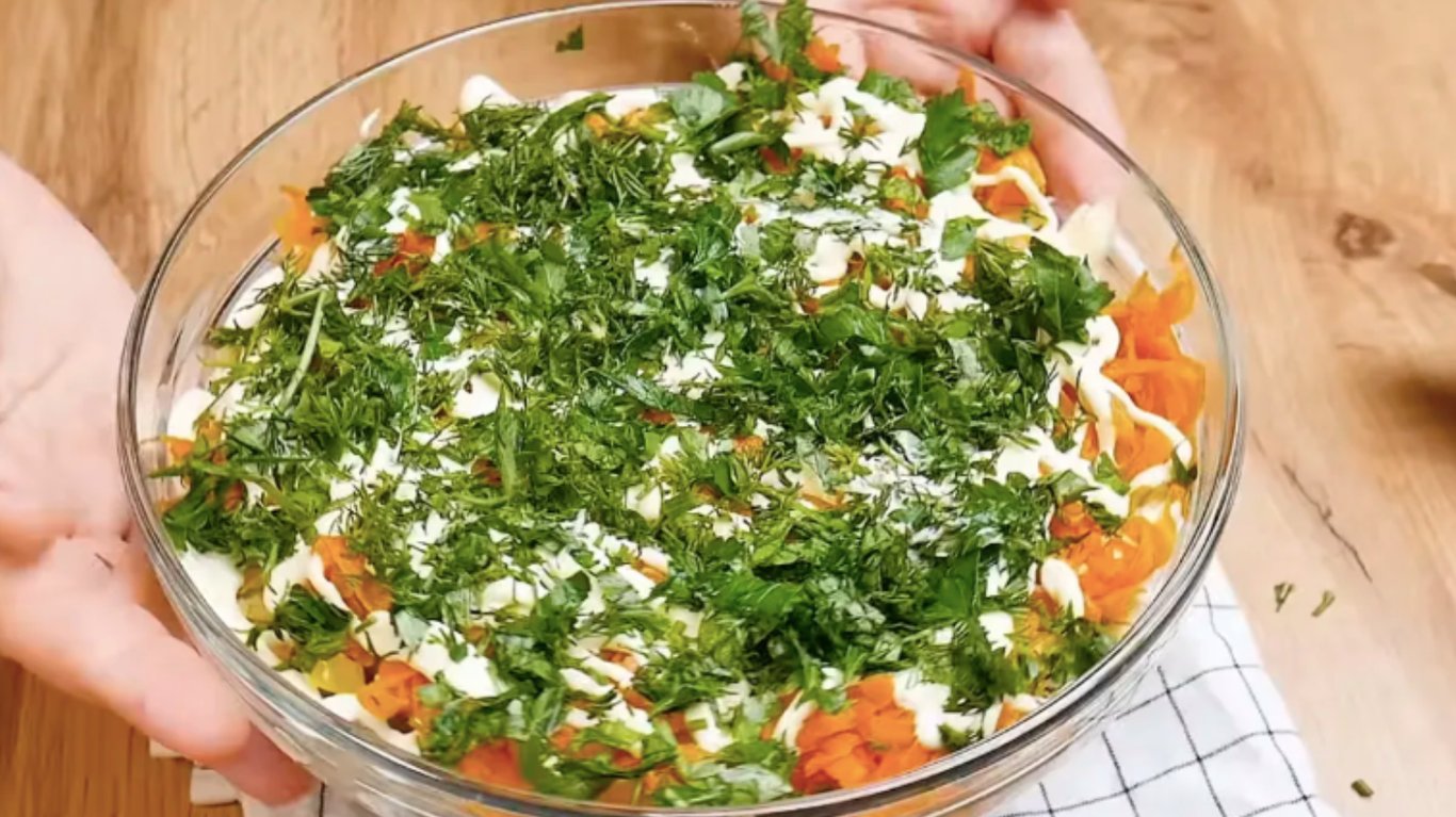 рецепт салату з печінкою