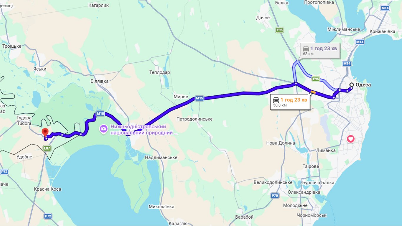 Затори на трасі Одеса-Рені