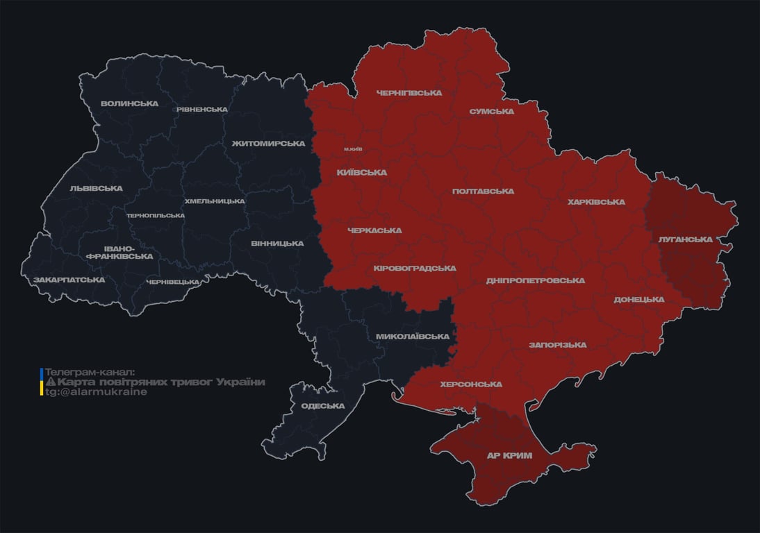 Карта повітряних тривог