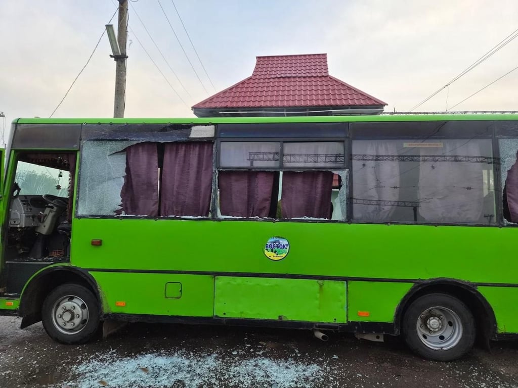 Вибите скло у автобуса