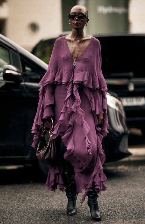 Ruffles are back in trend and easily fit into the look