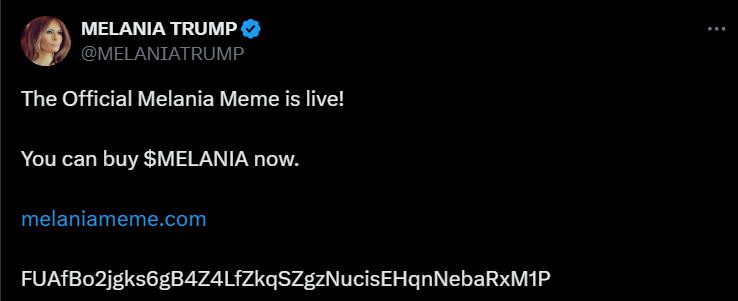 мемкоїн Меланії Трамп