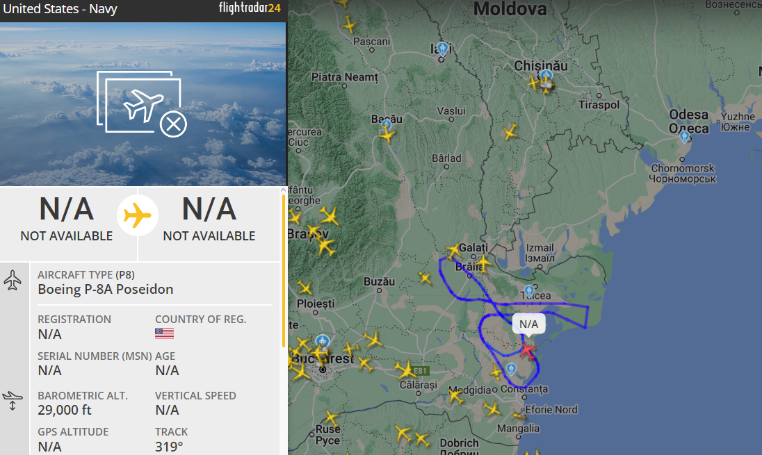 Літак НАТО патрулює близько Одещини 11 червня