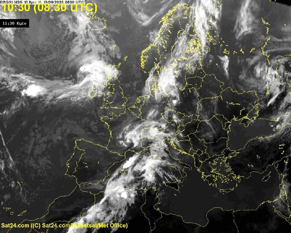 Атмосферний фронт, який прийде до України 14 вересня