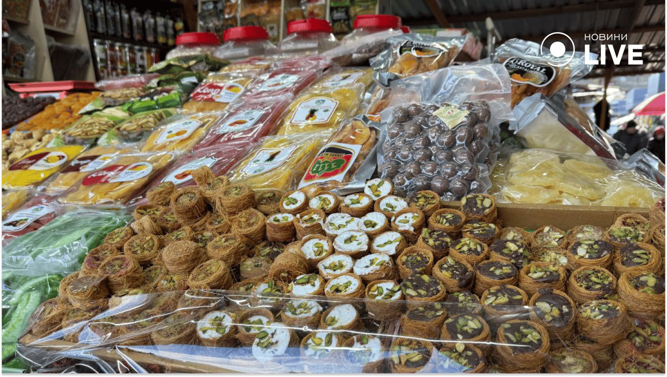 Ціни на солодощі на Привозі в Одесі