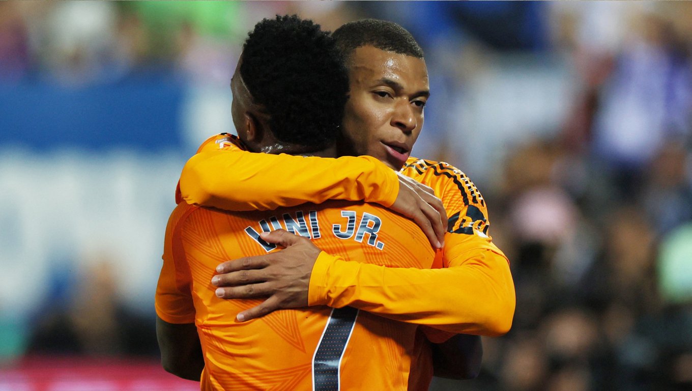 Килиан Мбаппе и Винисиус Жуниор