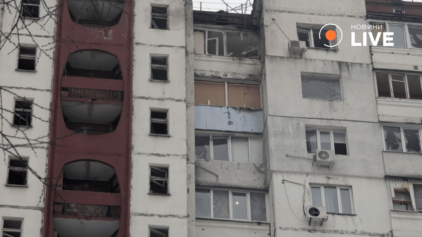 Удар Росії по Києву 12 лютого