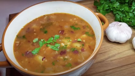 Рецепт ароматного грузинського квасолевого супу Шешамаді - 285x160