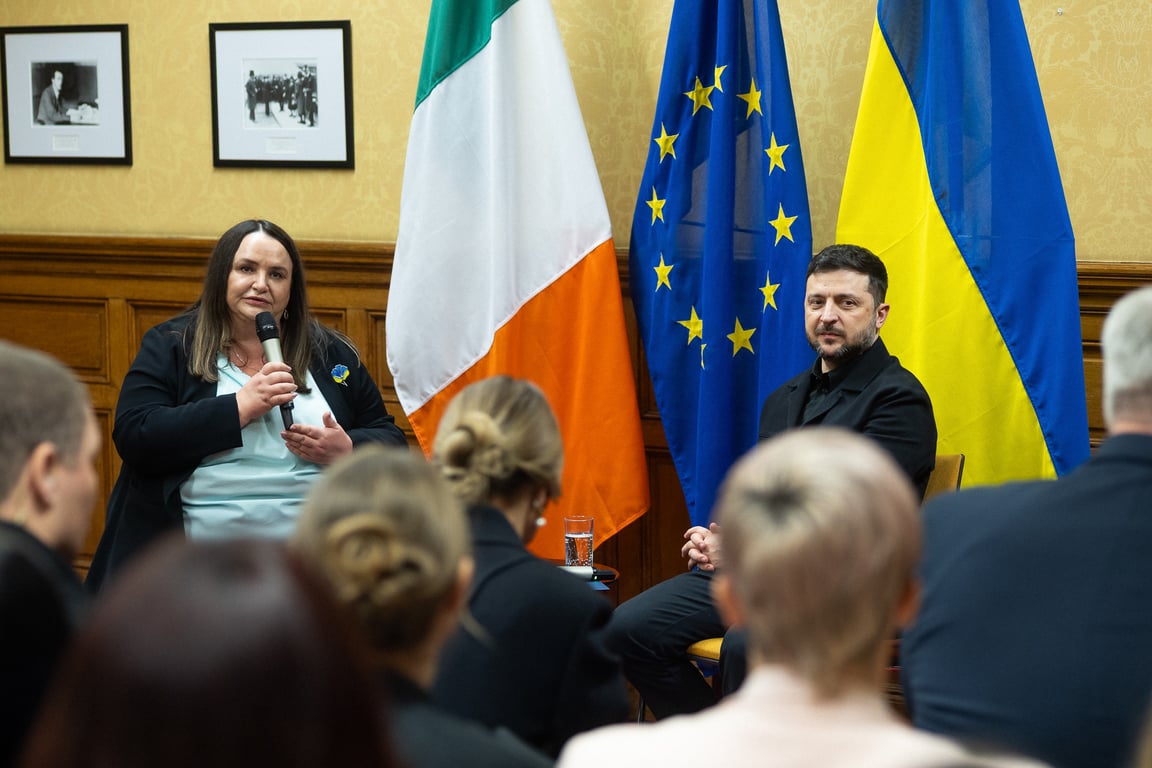 Зеленський та перша леді зустрілися з українською громадою в Ірландії