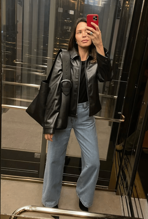 Шкіряна куртка ідеальний вибір до джинсів для весни