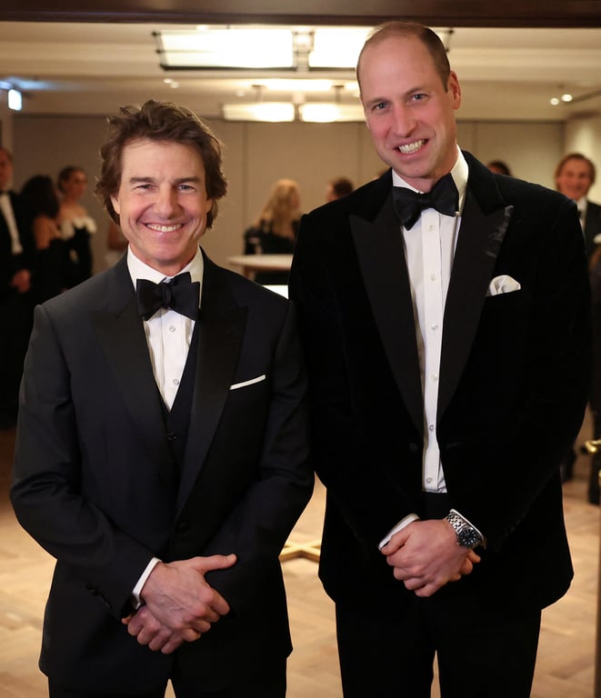 Принц Уильям с актером Томом Крузом. Фото: Reuters