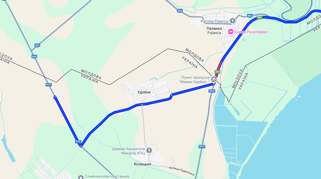 Затори на трасі Одеса-Рені — рух ускладнено на виїзді з країни - фото 2