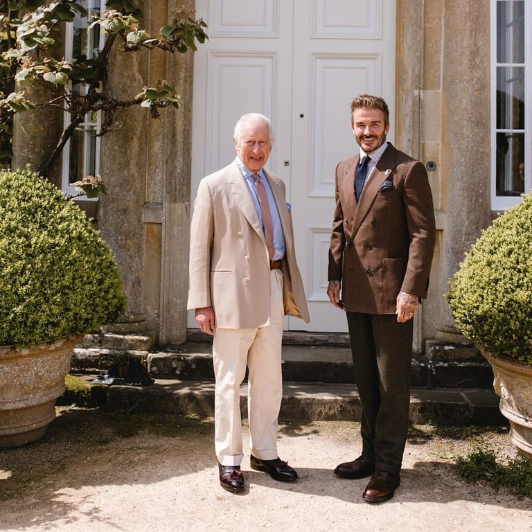 Бекхэм на службе у короля - звездный футболист стал помощником британского монарха - фото 1