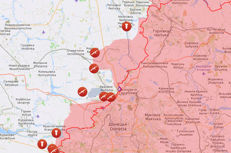 Карта бойових дій станом на 24 жовтня