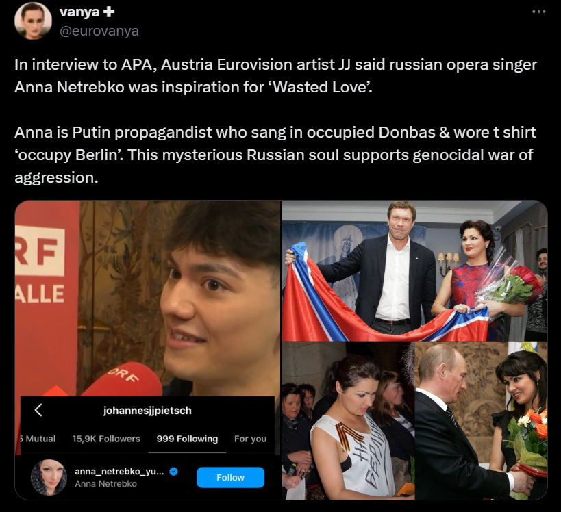 Йоганнес Піч присвятив пісню Анні Нетребко - фото