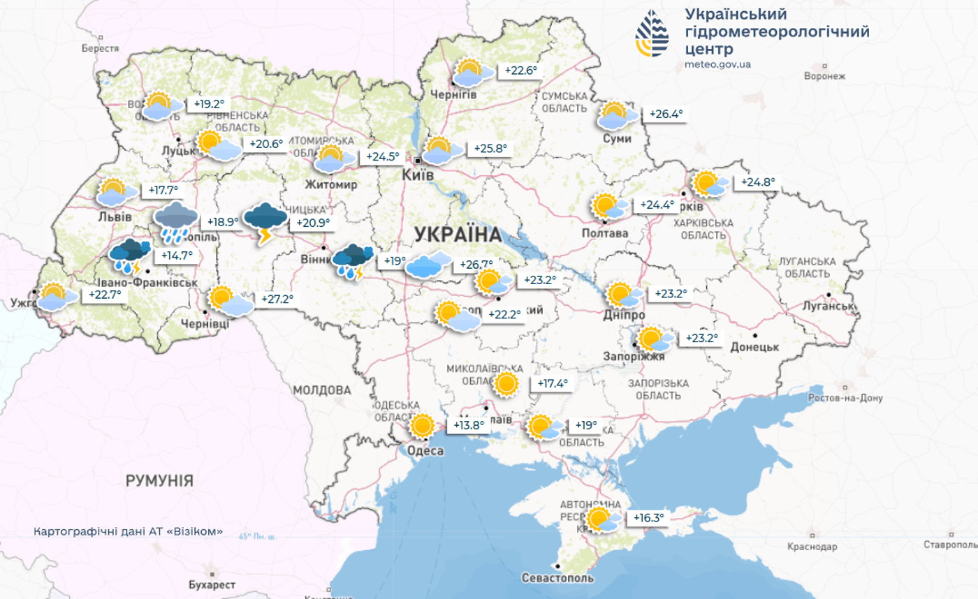 Погода на тиждень