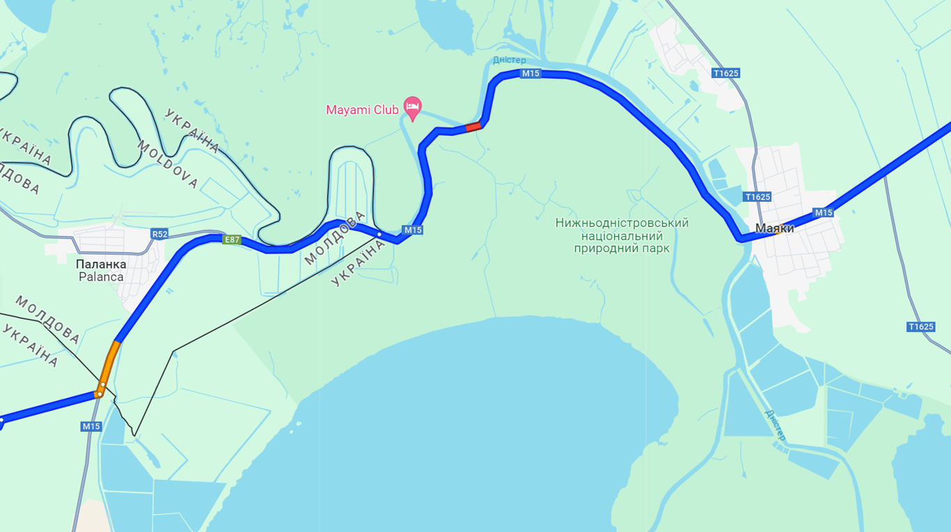 Затори у бік Паланки