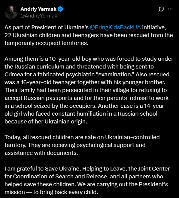 В Україну повернули ще понад 20 дітей — що розповіли про окупацію - фото 1