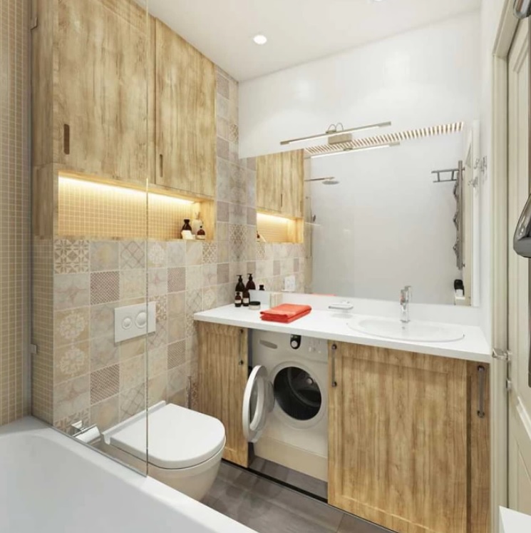 A bathroom that does not irritate - how to choose a convenient format for an apartment - photo 2