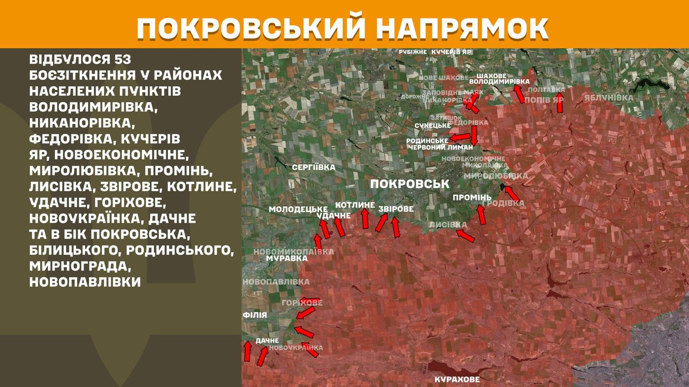 Покровський напрямок карта