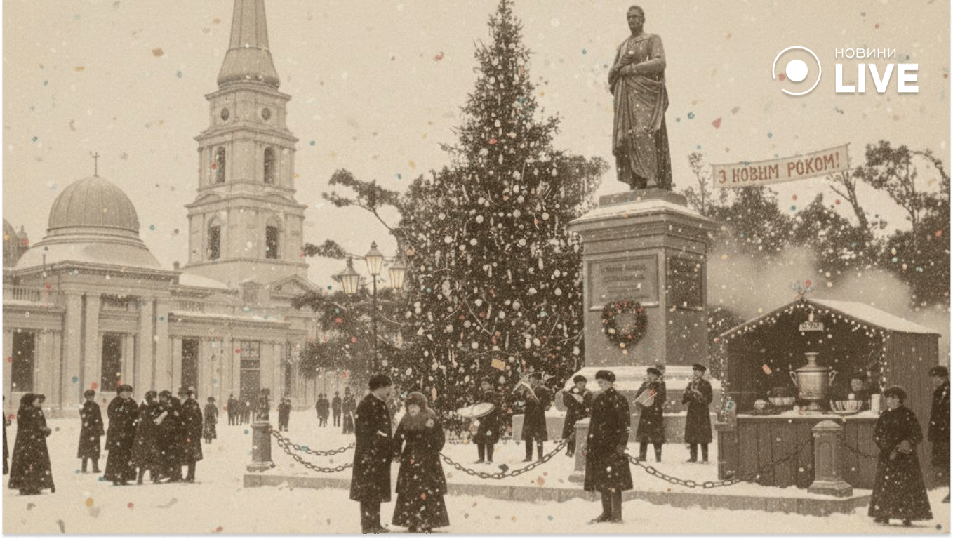 новий рік в Одесі 100 років тому очима ШІ