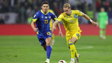 Сборная Украины не забила Боснии и Герцеговине в первом тайме - 285x160