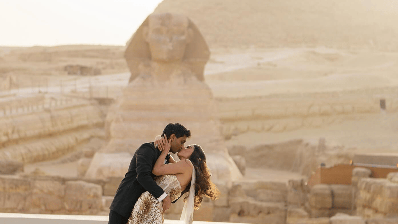Американський мільярдер Анкур Джейн одружився на спорсменці Еріці Гаммонд у Єгипті — фото