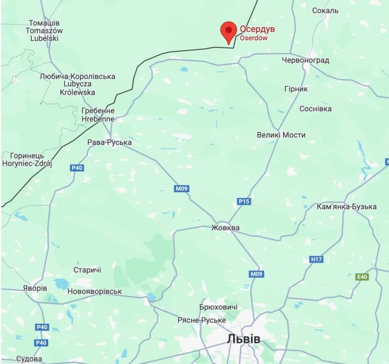 Карта ПОльщі