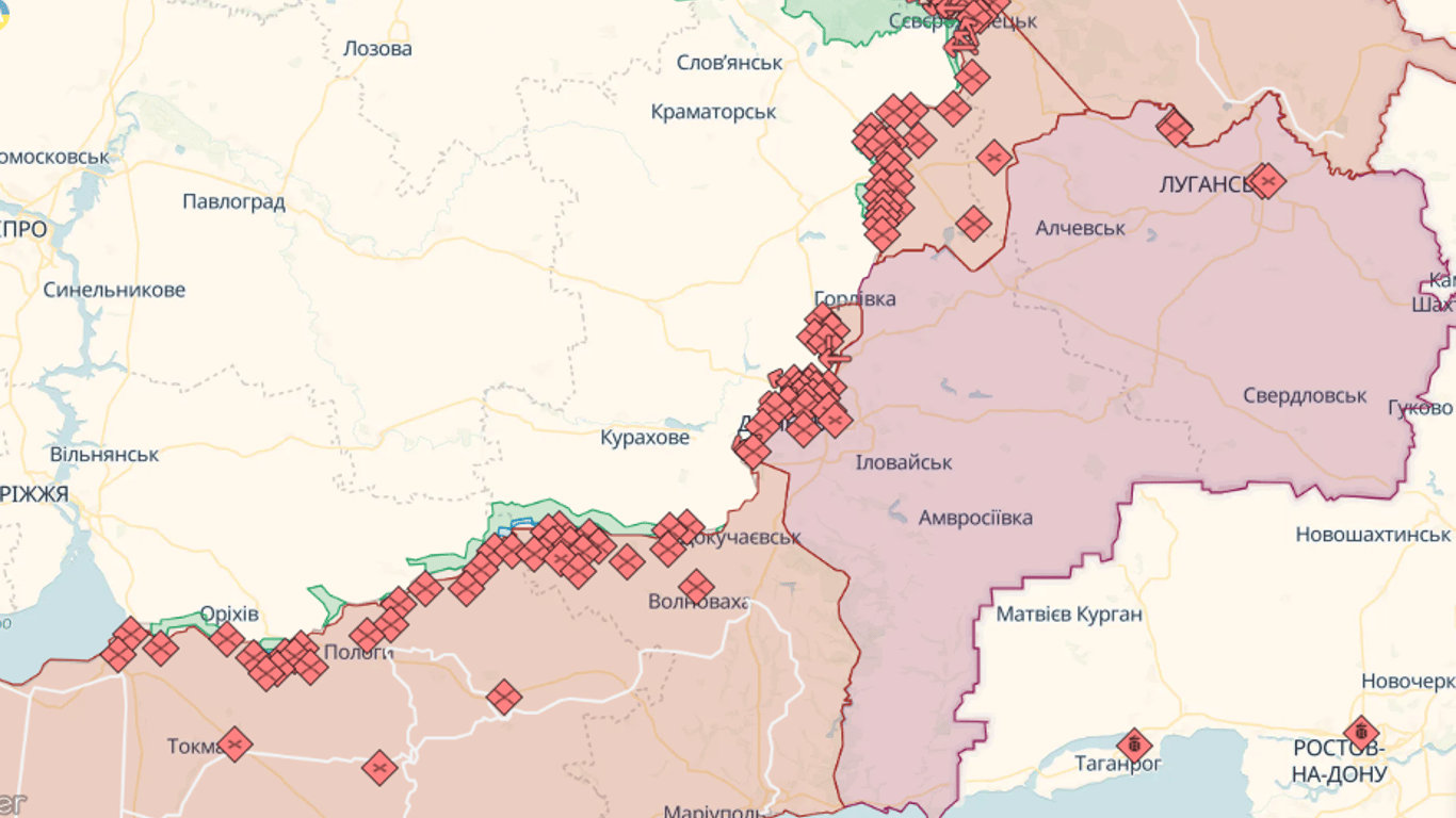 Онлайн-карты боевых действий в Украине на 27 июля: DeepState, Liveuamap, ISW