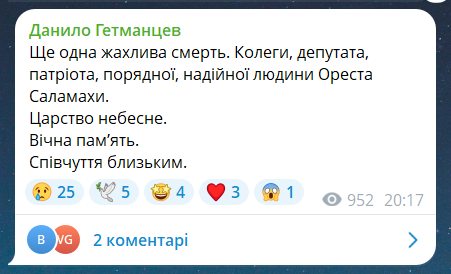 Нардеп "Слуги народу" загинув через ДТП біля Львова — Зінкевич - фото 3